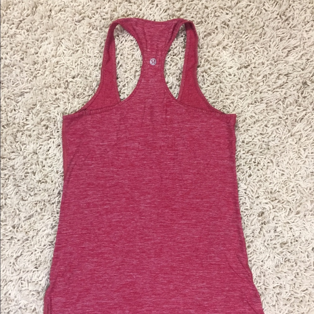 Lululemon Heather Red Racerback Tight Tank